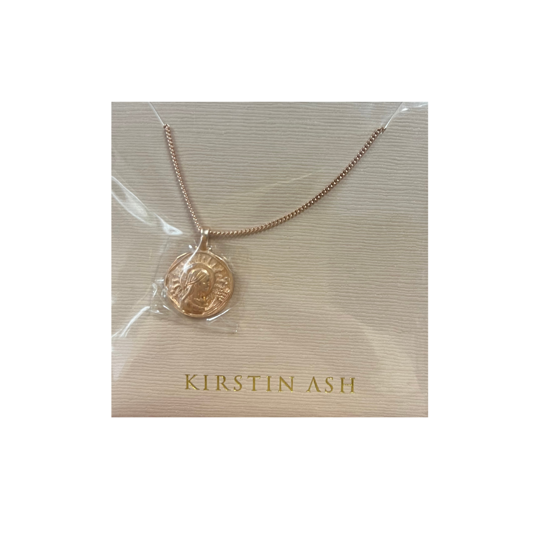 Kirstin Ash Virgo Zodiac Necklace Rose Gold