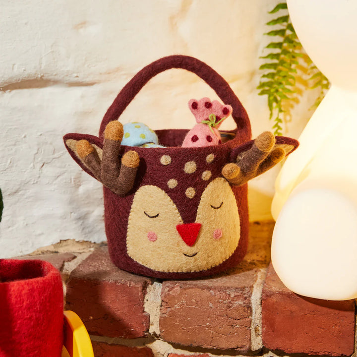 Sage x Clare Romalda Felt Basket