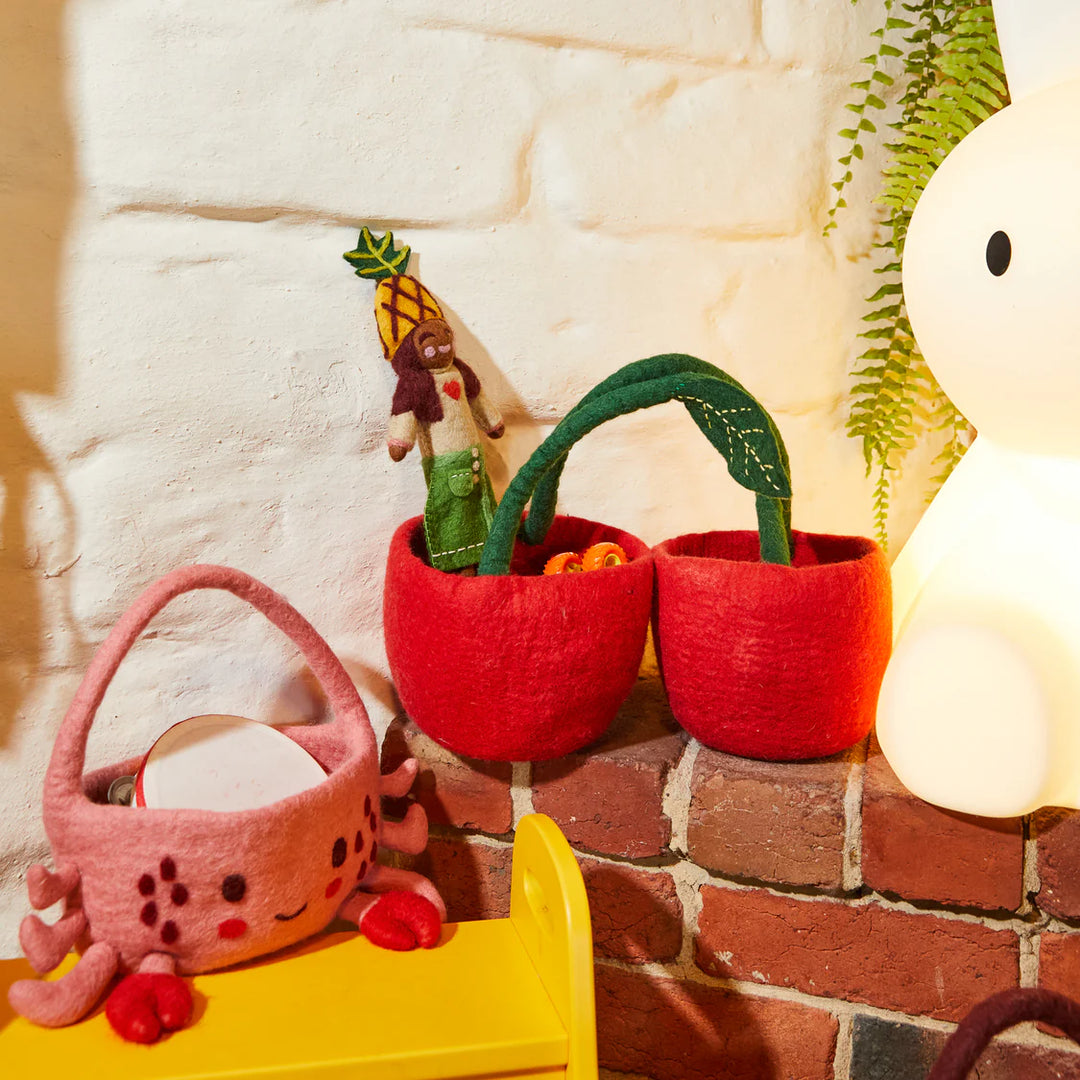 Sage x Clare Rosella Felt Basket