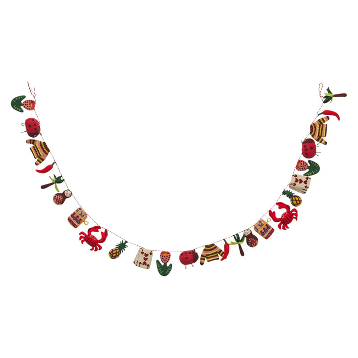 Sage x Clare Raffaella Felt Bunting - Christmas