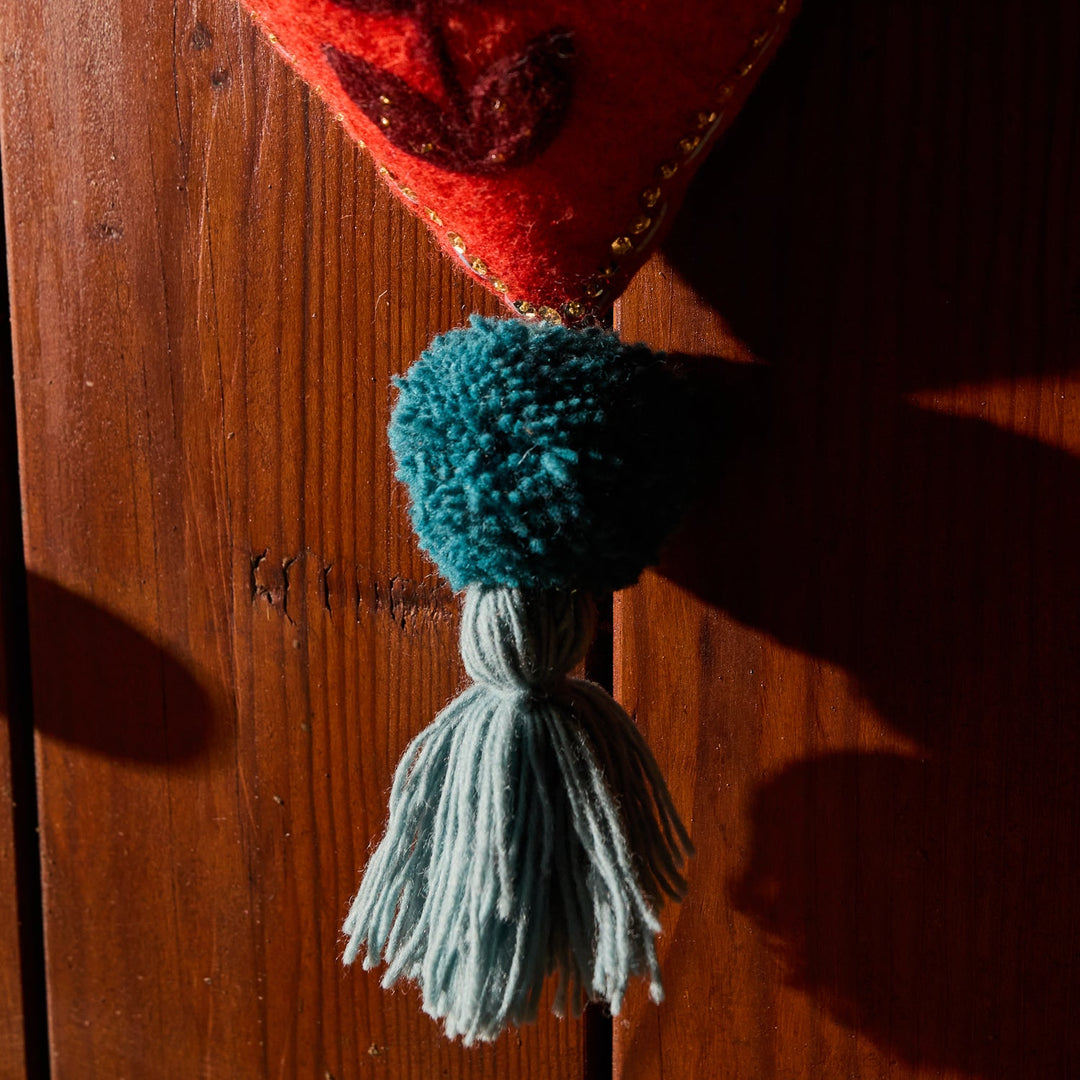 Sage x Clare Sadie Felt Heart Door Decoration