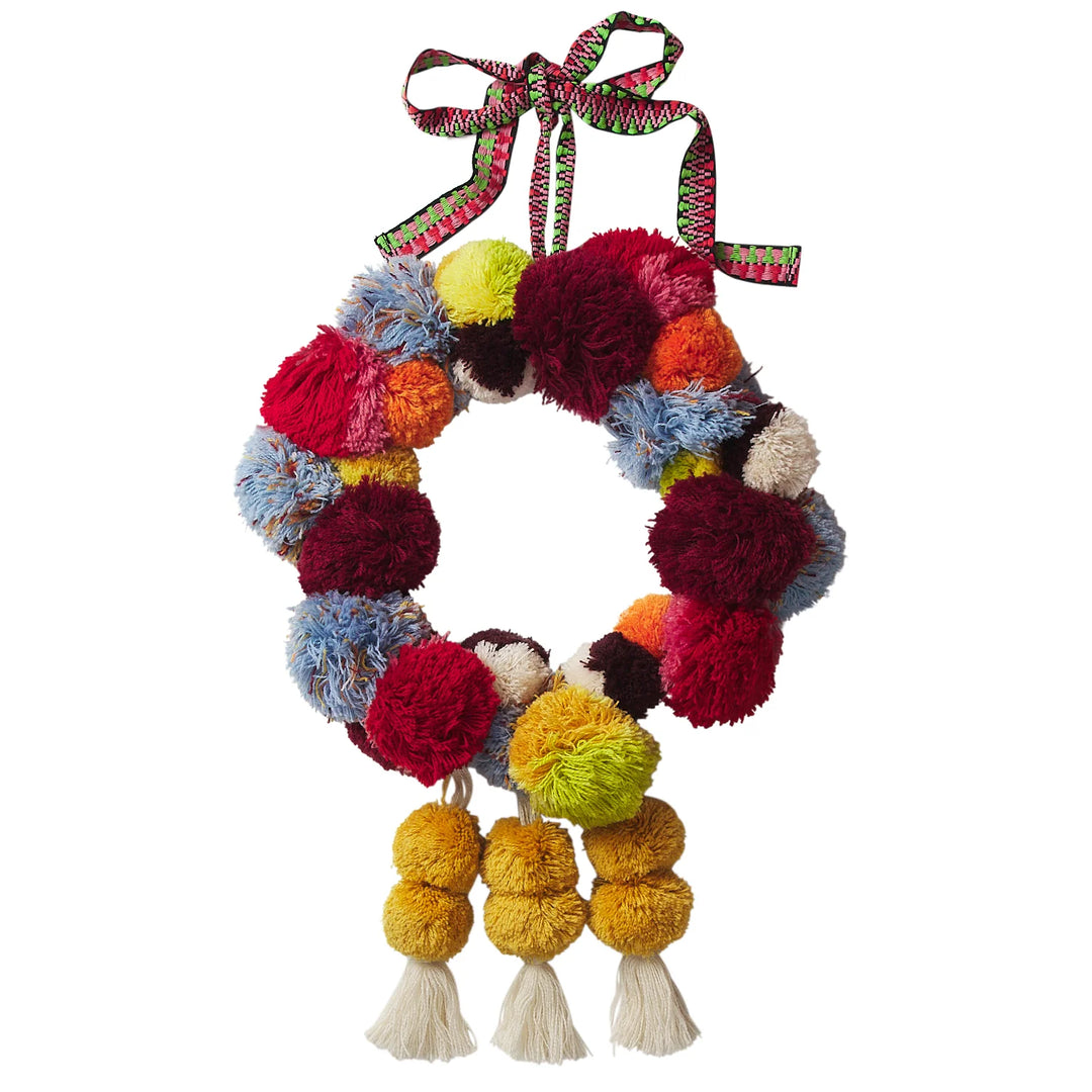 Sage x Clare Annabeth Pom Pom Wreath