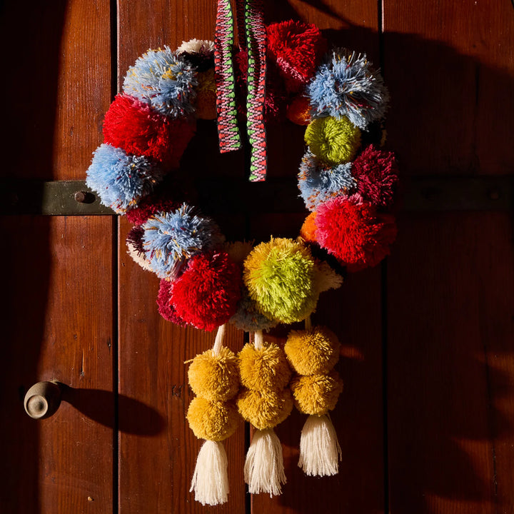 Sage x Clare Annabeth Pom Pom Wreath