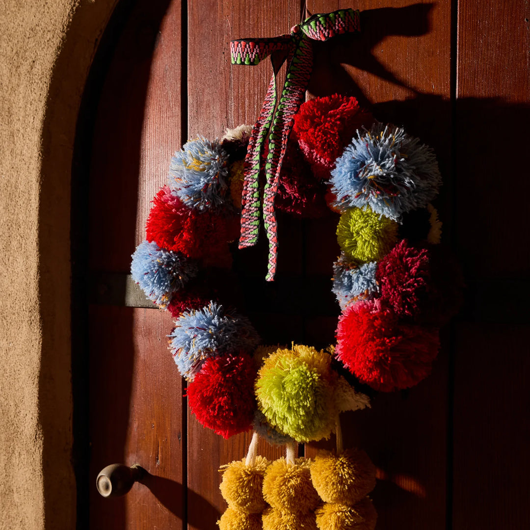 Sage x Clare Annabeth Pom Pom Wreath