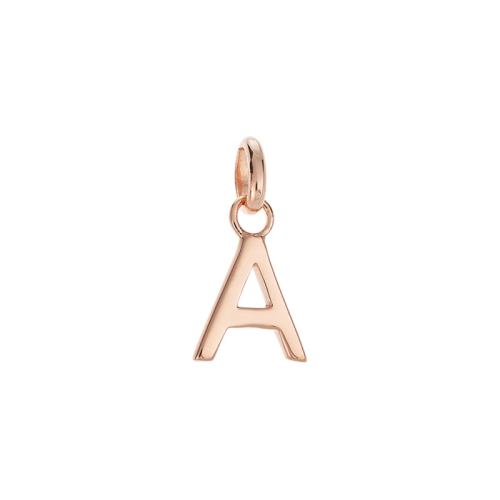 Kirstin Ash Initial Outline A-Z 18K Rose Gold Vermeil - Necklaces