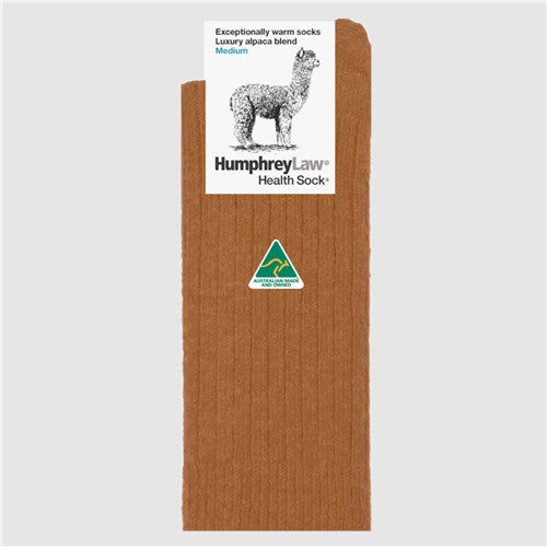 Humphrey Law Alpaca Health Socks - Nutmeg