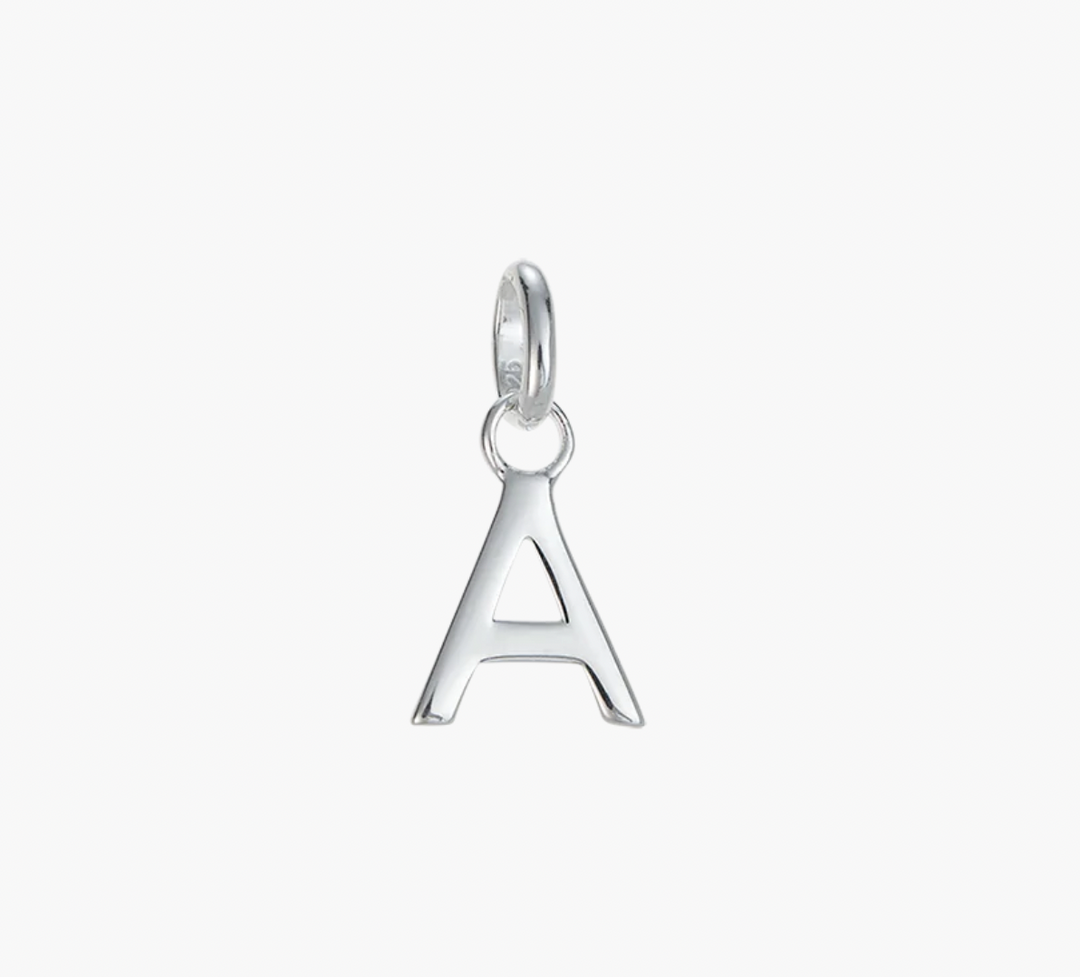 Kirstin Ash Outline Initial A-Z (Sterling Silver) - Necklaces